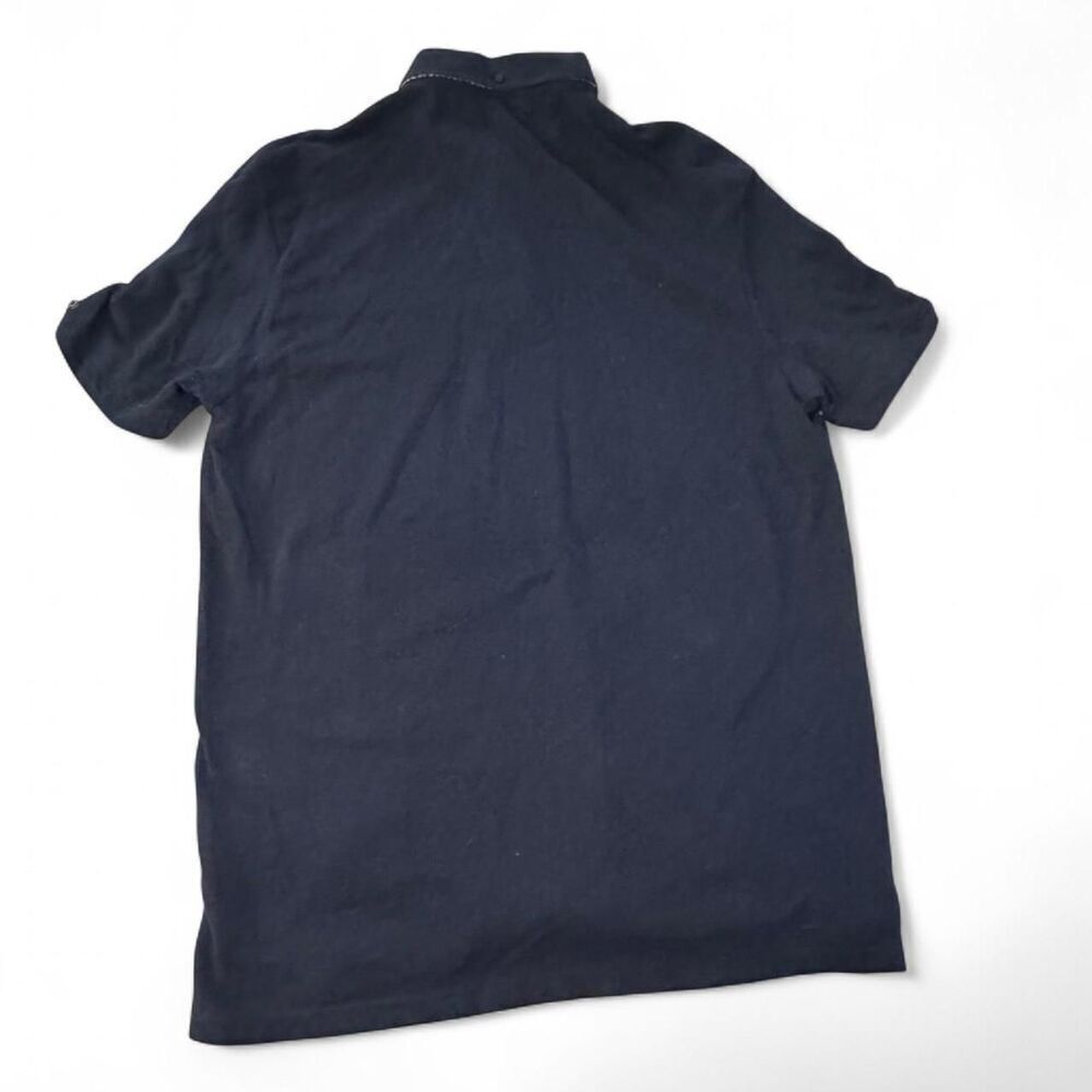 Ben Sherman Men's Navy Blue Short Sleeve Polo Shirt with buttons front pocket XL - Picture 2 of 6
